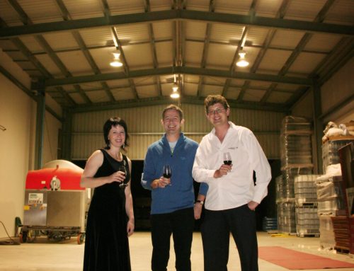 International selling author Nick Earls at Symphony Hill Wines hosting the world DVD premier of 48 Shades of Brown